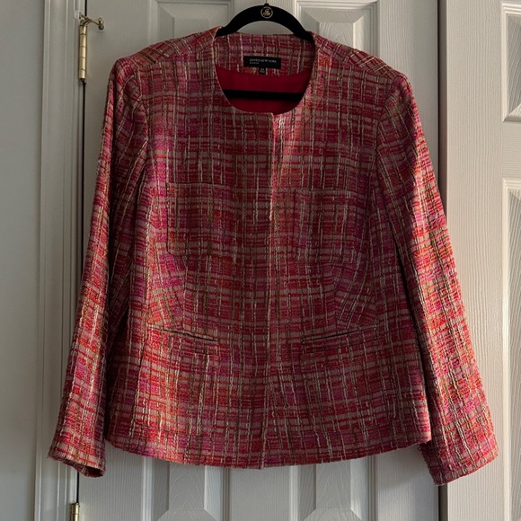 Jones New York Red Plaid Blazer - Picture 1 of 7